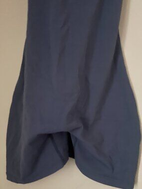 Seamless One Piece Tank & Shorts Bodysuit Slate Blue